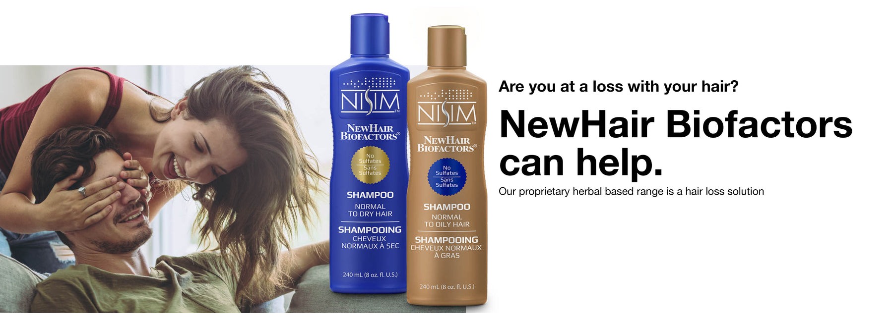 Shop Nisim for your hair loss shampoos and treatments
