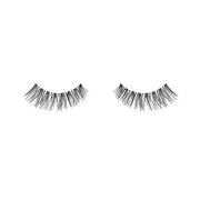 medium volume and medium length in a  Crisscrossed style with a feathered lash look