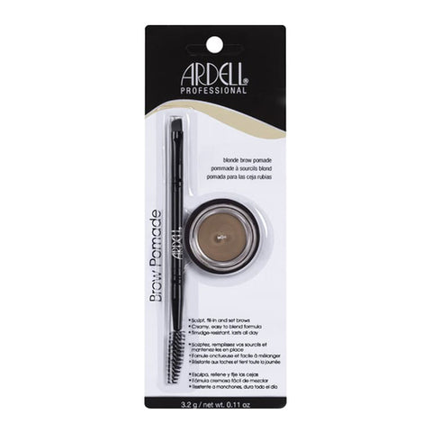 ardell blonde brow pomade includes double ended defining brush