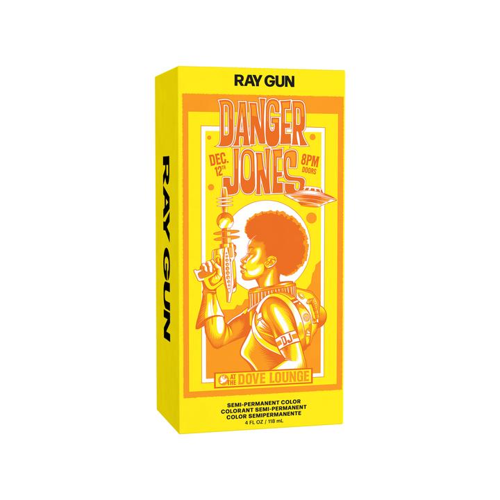bright yellow hair