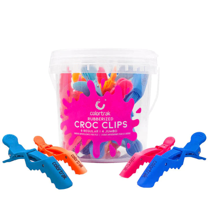 Colortrak Rubberized Croc Clips 12pk