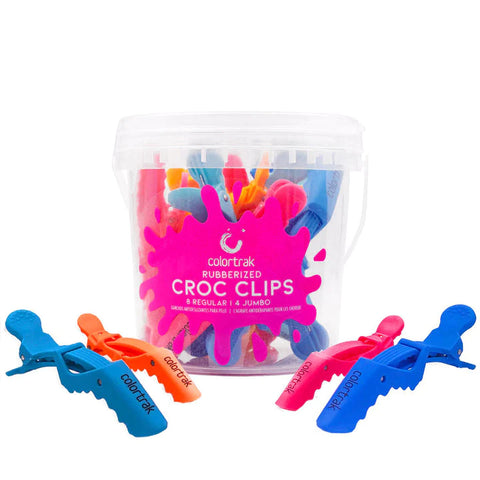 Colortrak Rubberized Croc Clips 12pk