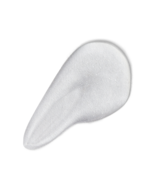 gel to foam cleanser solution White gel-like substance on a white background