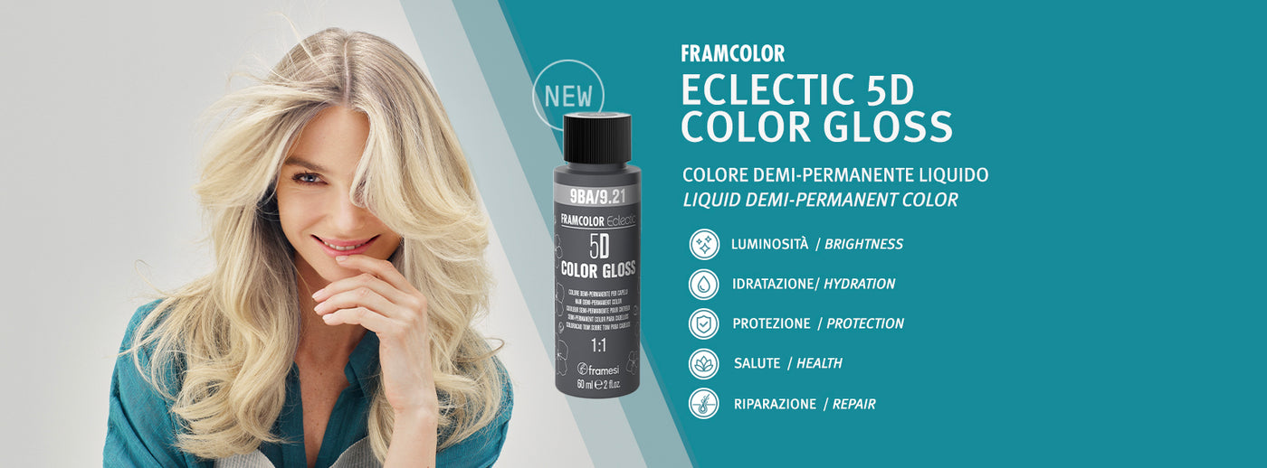 new Framesi 5D color gloss has no ammonia, no resorcinol and no PPD