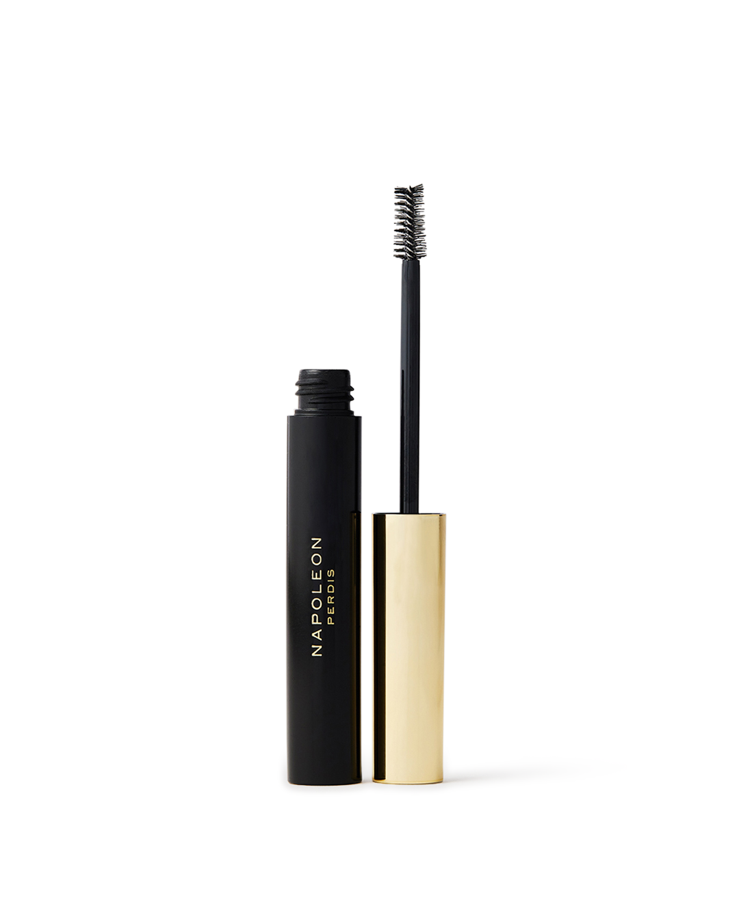 Narconon mascara with black and gold packaging on a white background