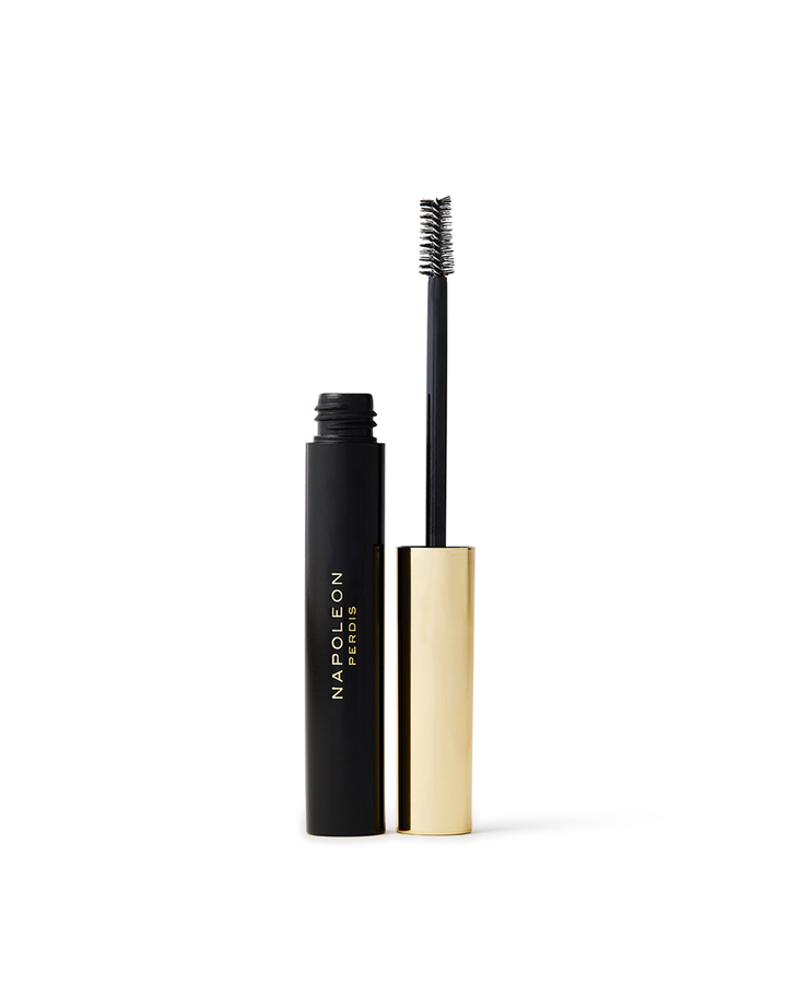 Narconon mascara with black and gold packaging on a white background