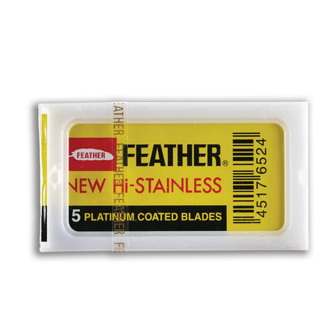 Feather Hi-Stainless Double Edge Blades 5pk