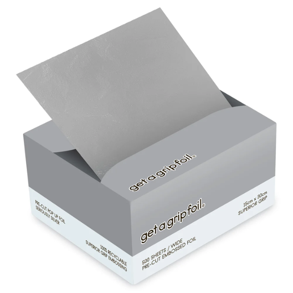 Get A Grip Foil Pre-Cut Pop Up Seriously Silver Wide