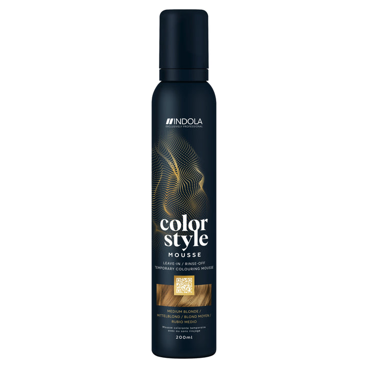 Indola Color Style Mousse Medium Blonde 200ml