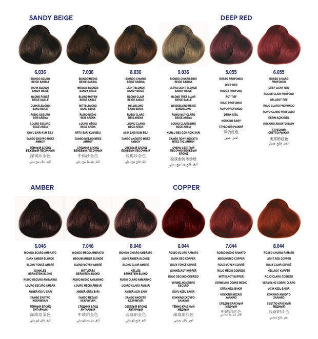 Framesi Framcolor 2001 Intense Color Chart