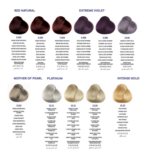 Framesi Framcolor 2001 Intense Color Chart