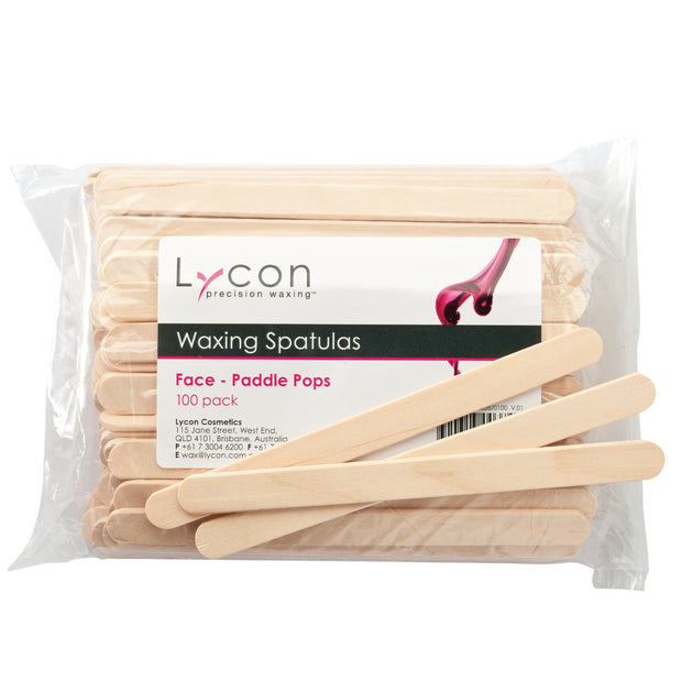 Lycon Face Spatulas Paddle Pops 100pk
