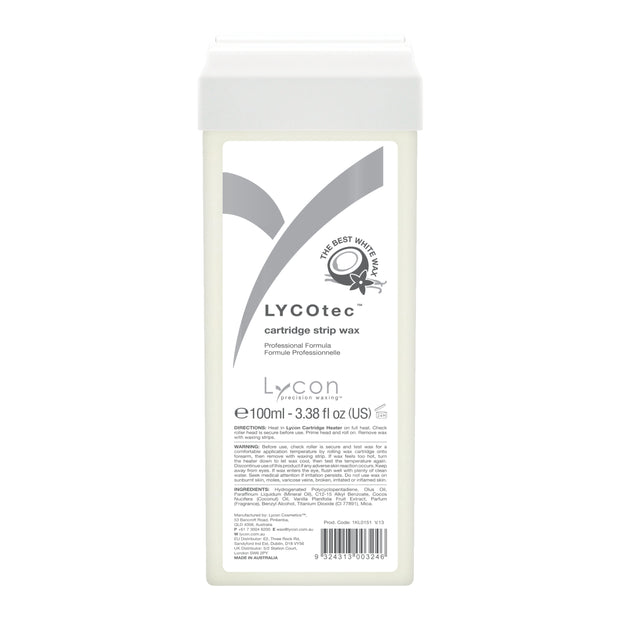 Lycon Strip Wax Cartridge Lycotec White 100ml