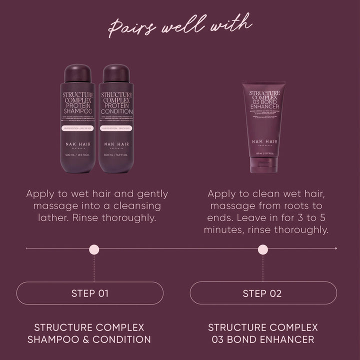 Structure Complex Protein Shampoo & Condition Deluxe Size Duo 500ml