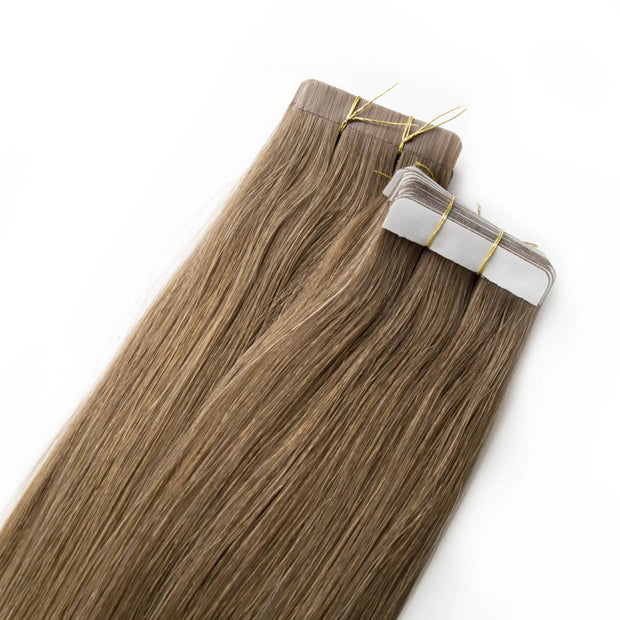 Seamless1 Tape Hair Extensions Coffee n Cream Balayage 21.5"