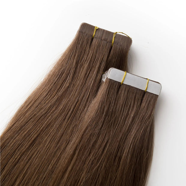 Seamless1 Tape Hair Extensions Mocha 21.5"