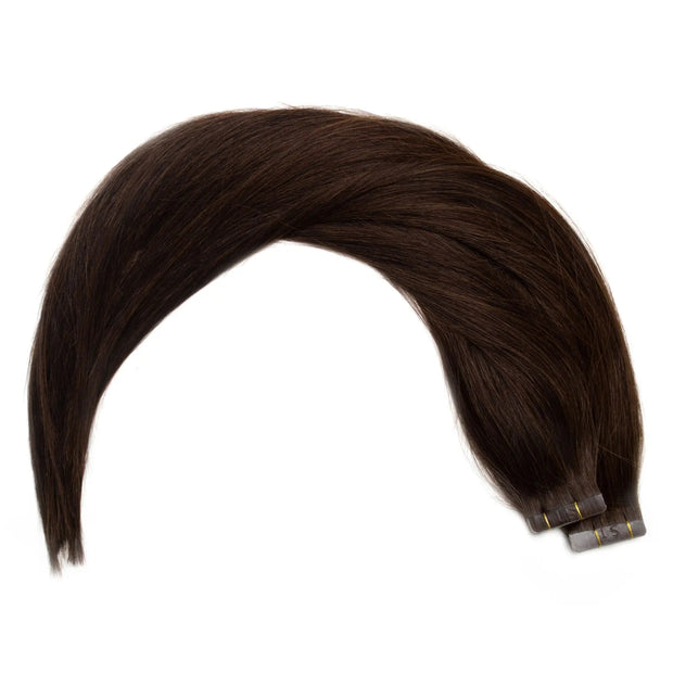 Seamless1 Tape Hair Extensions Dark Chocolate 21.5"