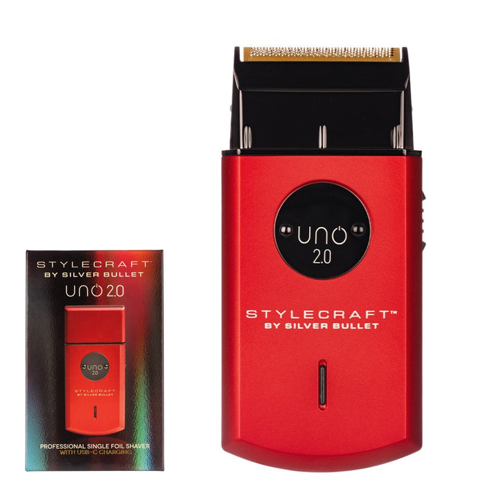 StyleCraft by Silver Bullet Uno 2.0 Single Foil Shaver Red
