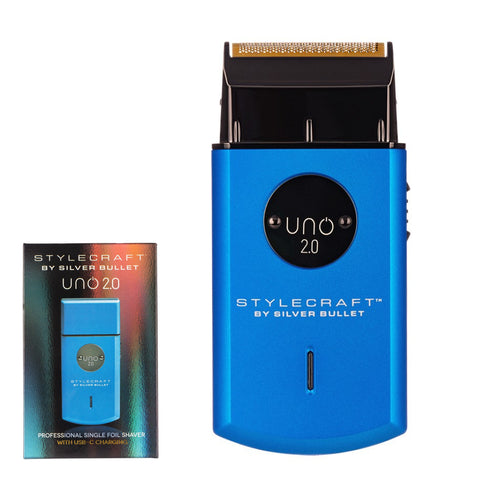 StyleCraft by Silver Bullet Uno 2.0 Single Foil Shaver Blue