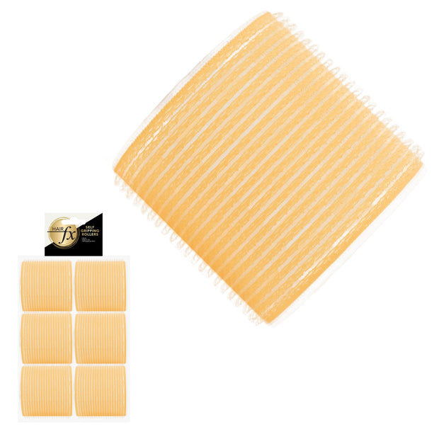 Hair FX Self Gripping Velcro Rollers 63mm 6pk
