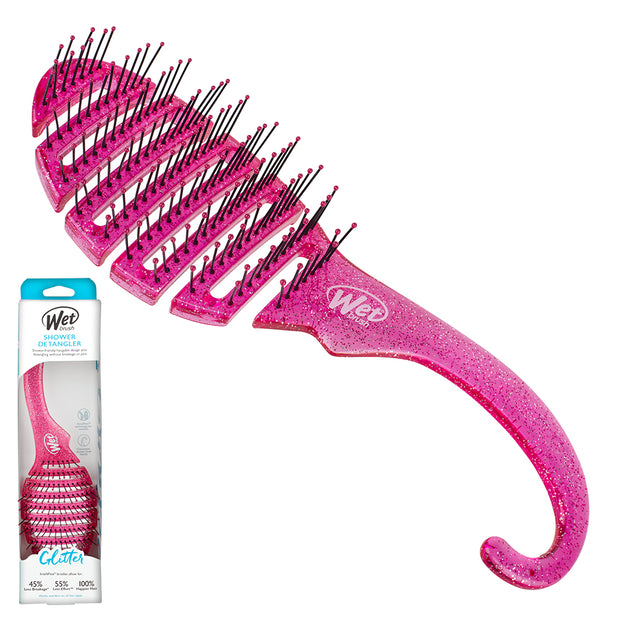 pink glitter comb