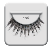 ardell 106 black long spiky styled strip lash with tapered tips for added texture