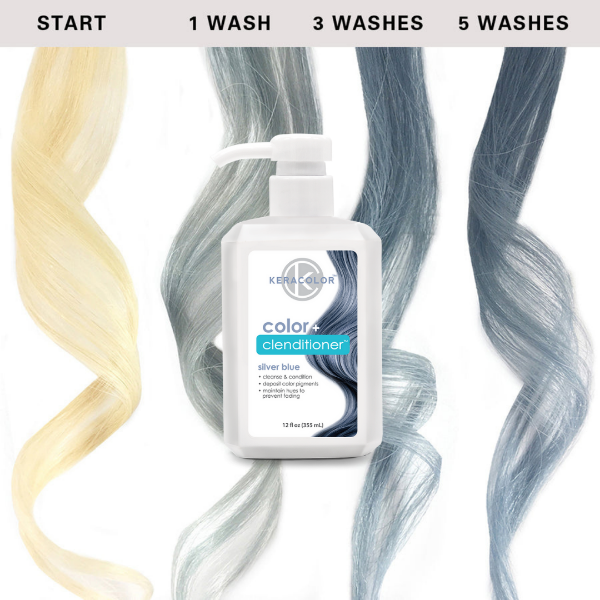 Keracolor Color Clenditioner Silver Blue 355ml