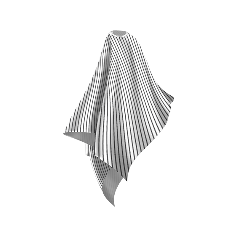black and white pin stripe design kids cape