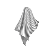 black and white pin stripe design kids cape