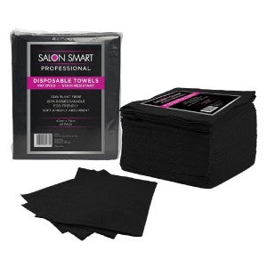 Salon Smart Disposable Black Towels 50pk