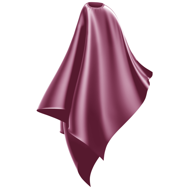dusty pink cutting cape
