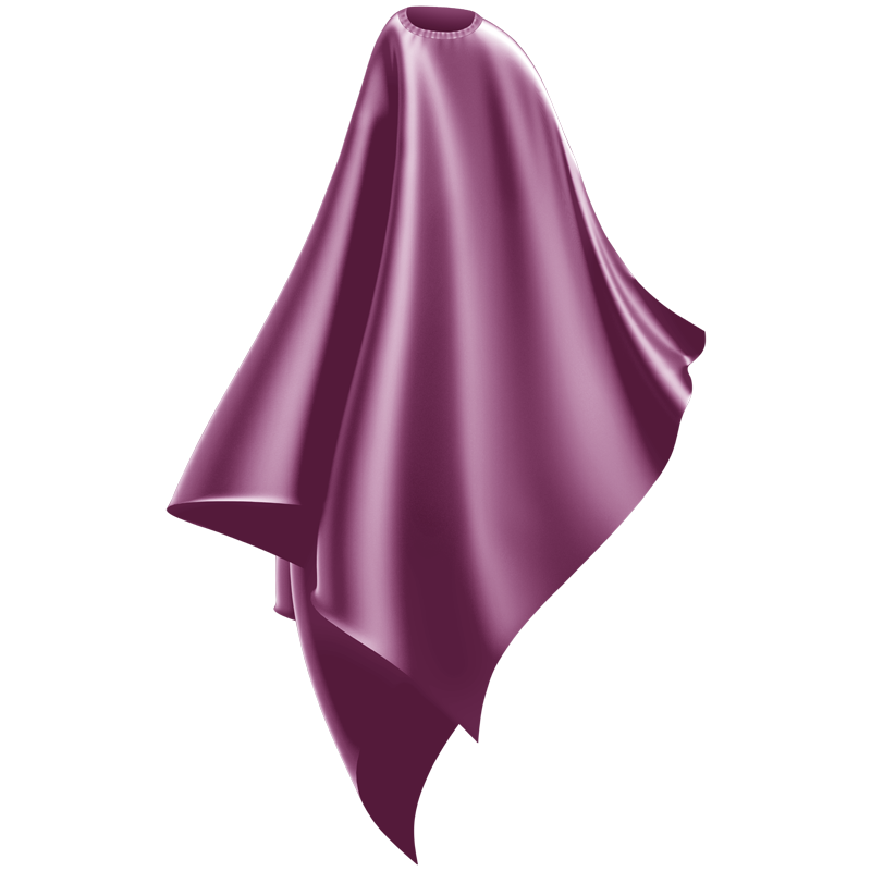 light purple adult cutting cape