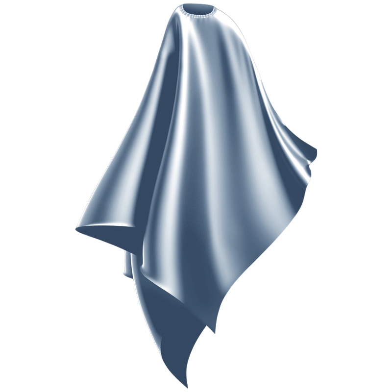 icey blue cutting cape adult