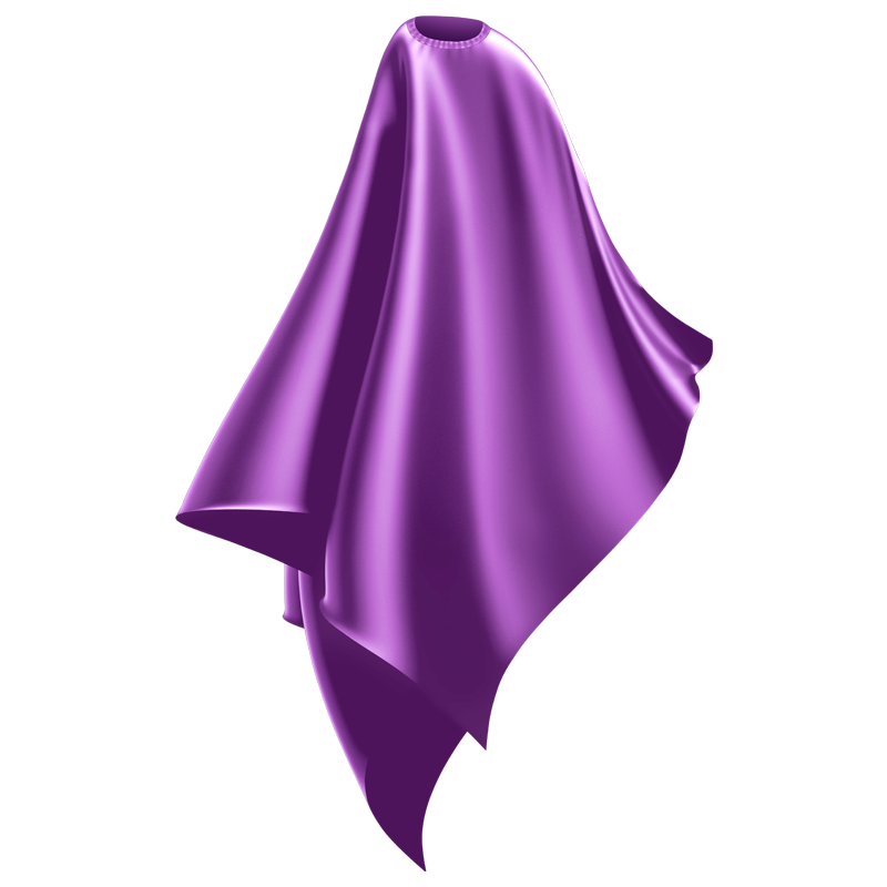 purple adult water resistant cutting cape