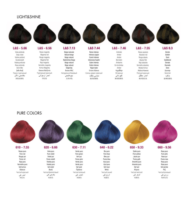 Framesi Framcolor 2001 Color Chart