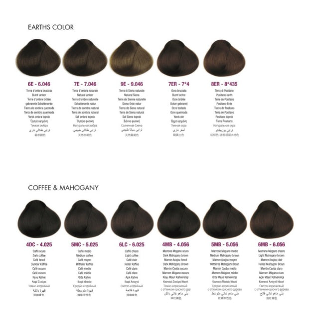 Framesi Framcolor 2001 Color Chart