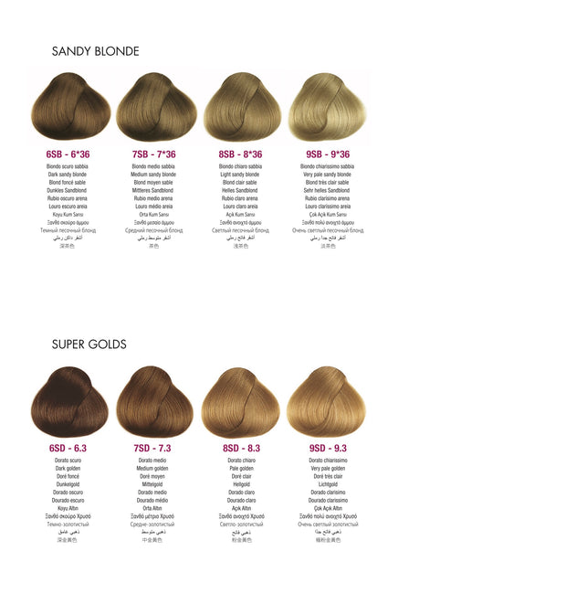 Framesi Framcolor 2001 Color Chart
