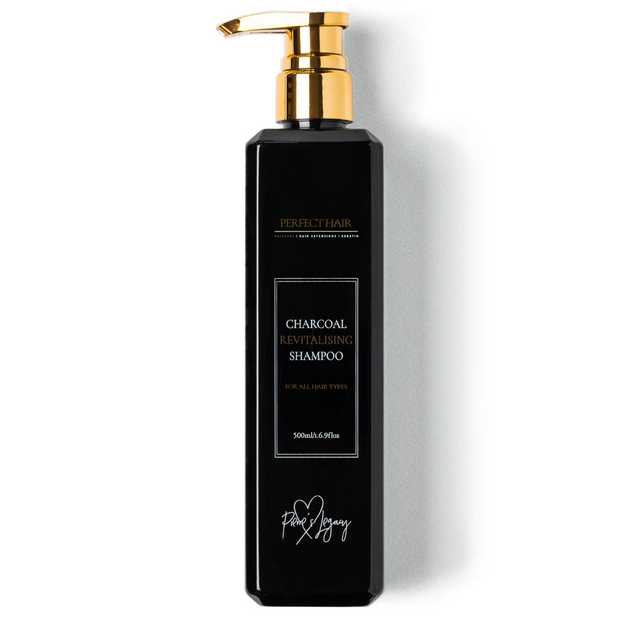 sulfate free shampoo perfect for damaged and dry hair. Protein and charcoal infused for cleansing and purifying.