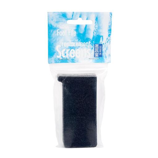 New York Foot File Replacement Screens Medium, 20 Pack