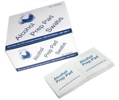 Alcohol Prep Pad Swabs 200pc
