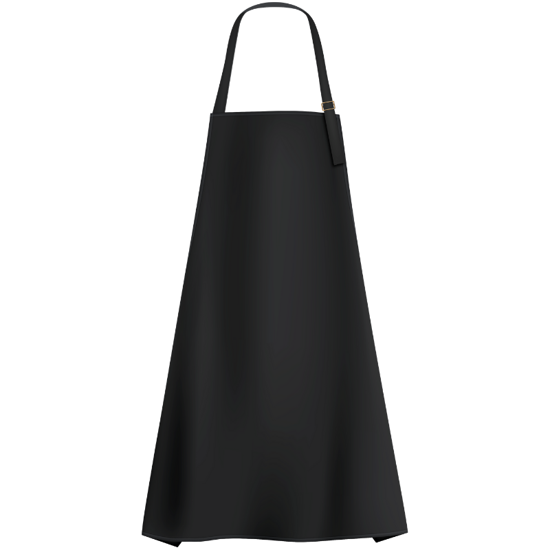 one size fits all all black bleach resistant apron