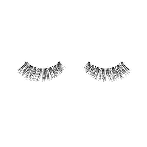 medium volume and medium length in a  Crisscrossed style with a feathered lash look
