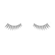 Natural babies black lash creates a light volume and medium length, with delicately staggered lengths for some dimension and winged silhouette