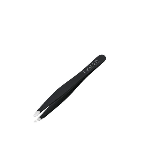 Lycon Precision Tweezers Black 3mm Slanted Tip