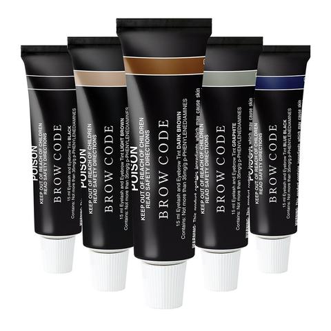 brow code eyelash tints