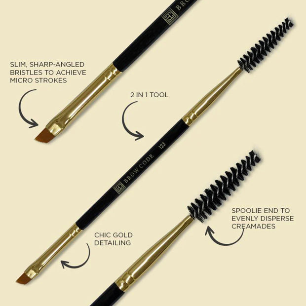 Brow Code Define & Line Dual Brow Brush 123