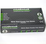 Contrast Nitrile Black Powder Free Gloves Medium