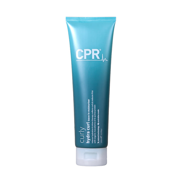 Hydra Curl Leave-in Moisturiser Intense moisture, softness & shine for wavy, curly & coily hair, 150mL two toned blue tube.