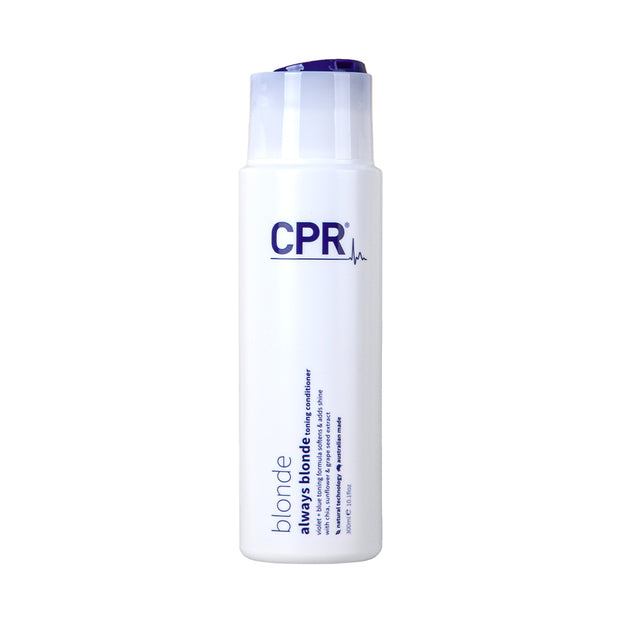CPR Blonde toning conditioner in a 300ml size. violet and blue pigments for a clean blonde.