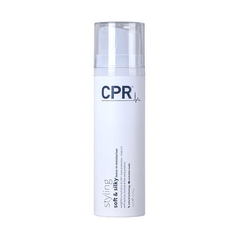 New Packaging CPR styling soft & silky leave in blow dry lotion. hold of 1/5 and up to 230 degrees thermal protection. 150ml pump bottle.